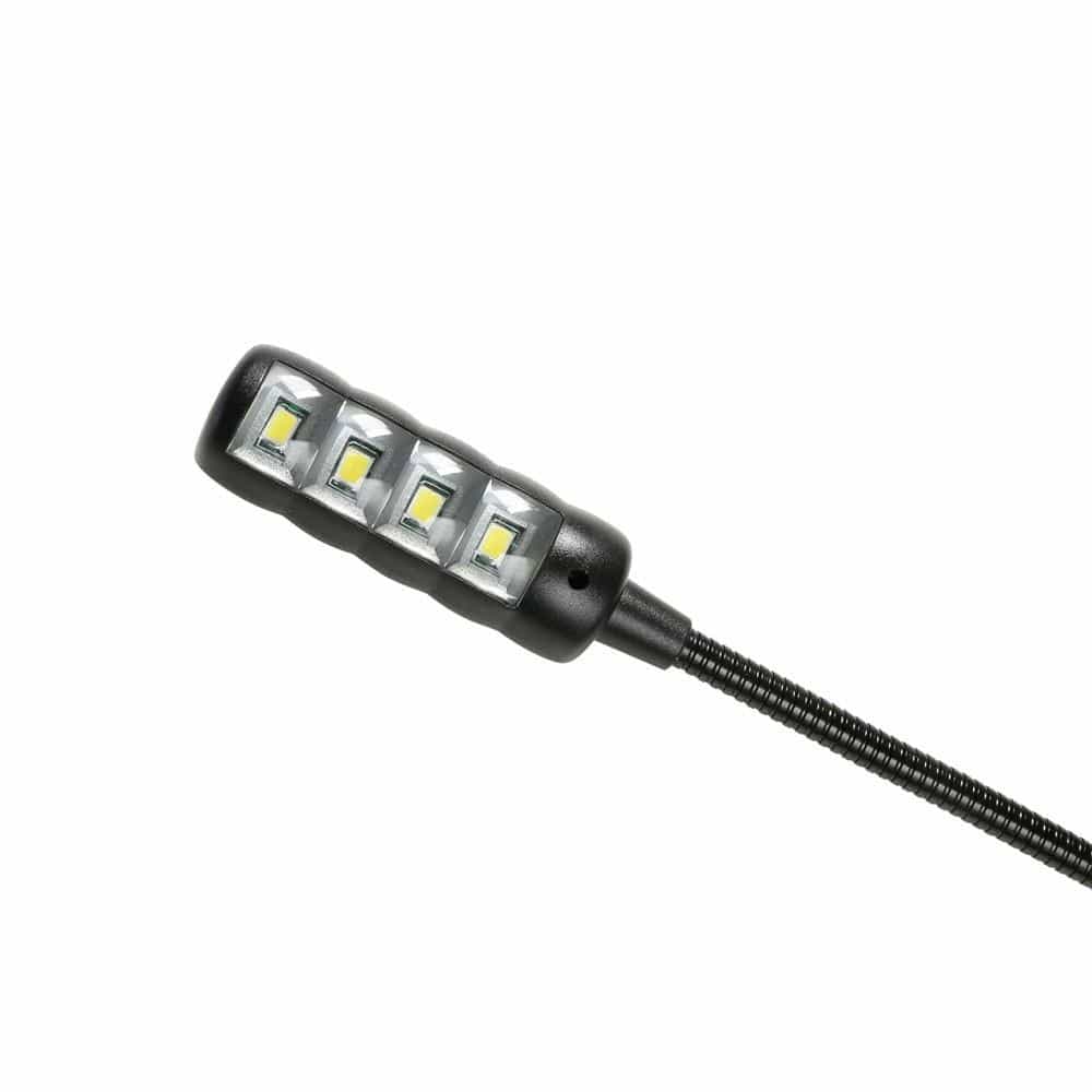 Adam Hall 19" Parts Dual Gooseneck RGB and White COB LED Rack Light - Image 5