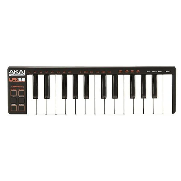 Akai Professional LPK25 Laptop Performance MIDI Keyboard With Btwig Software, Polishing Cloth, Gigbag & Ebook - Image 2