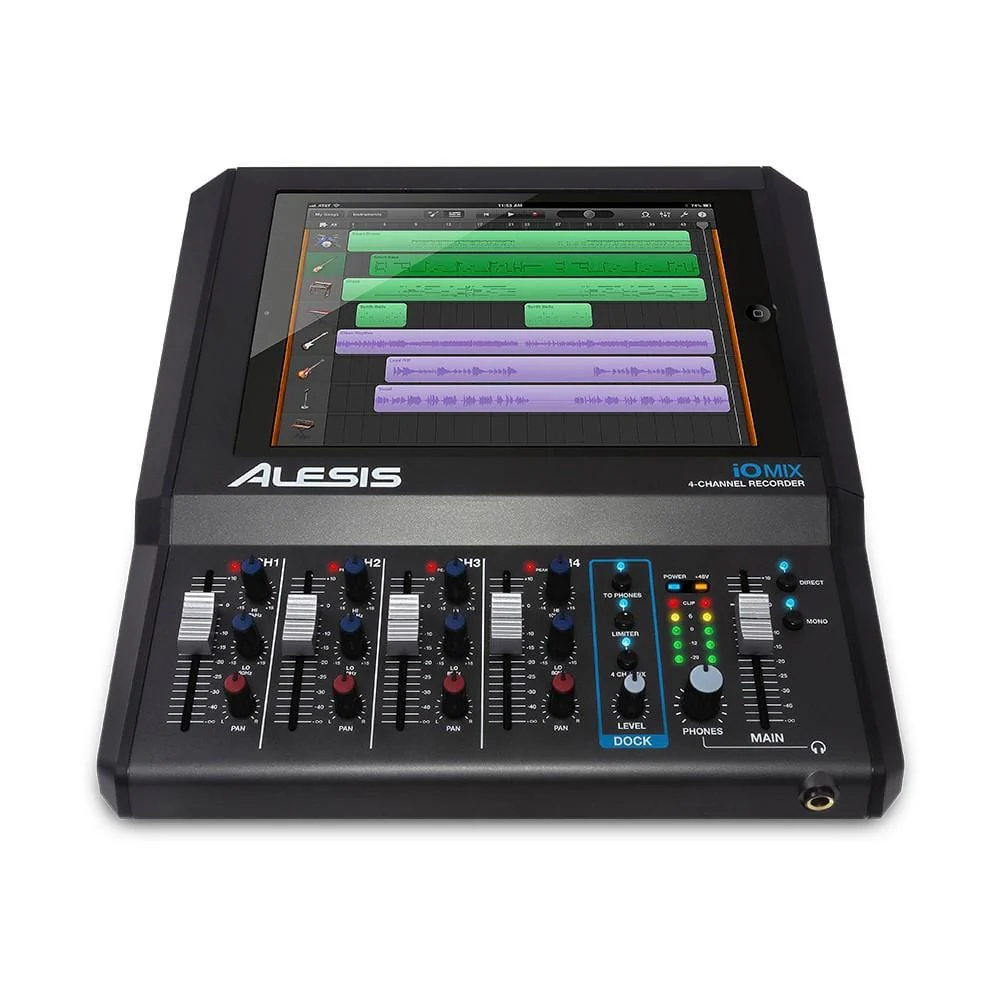 Alesis IOMIX 4-Channel Audio Interface/Mixer for iPad - Image 4