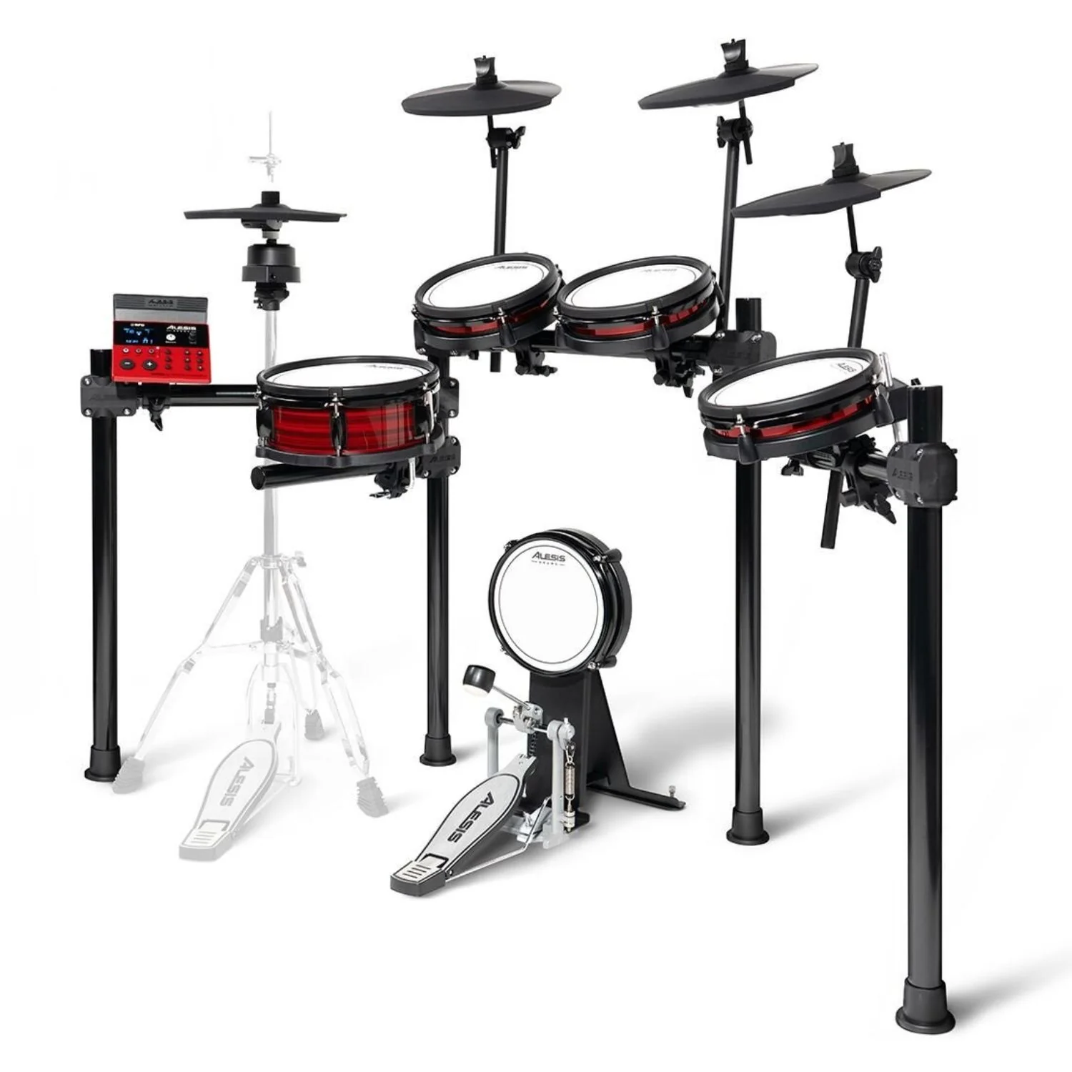 Alesis Nitro Ultimate 9-Piece Professional Electronic Drum Kit with Movable Hi-Hat and Bluetooth - Image 2