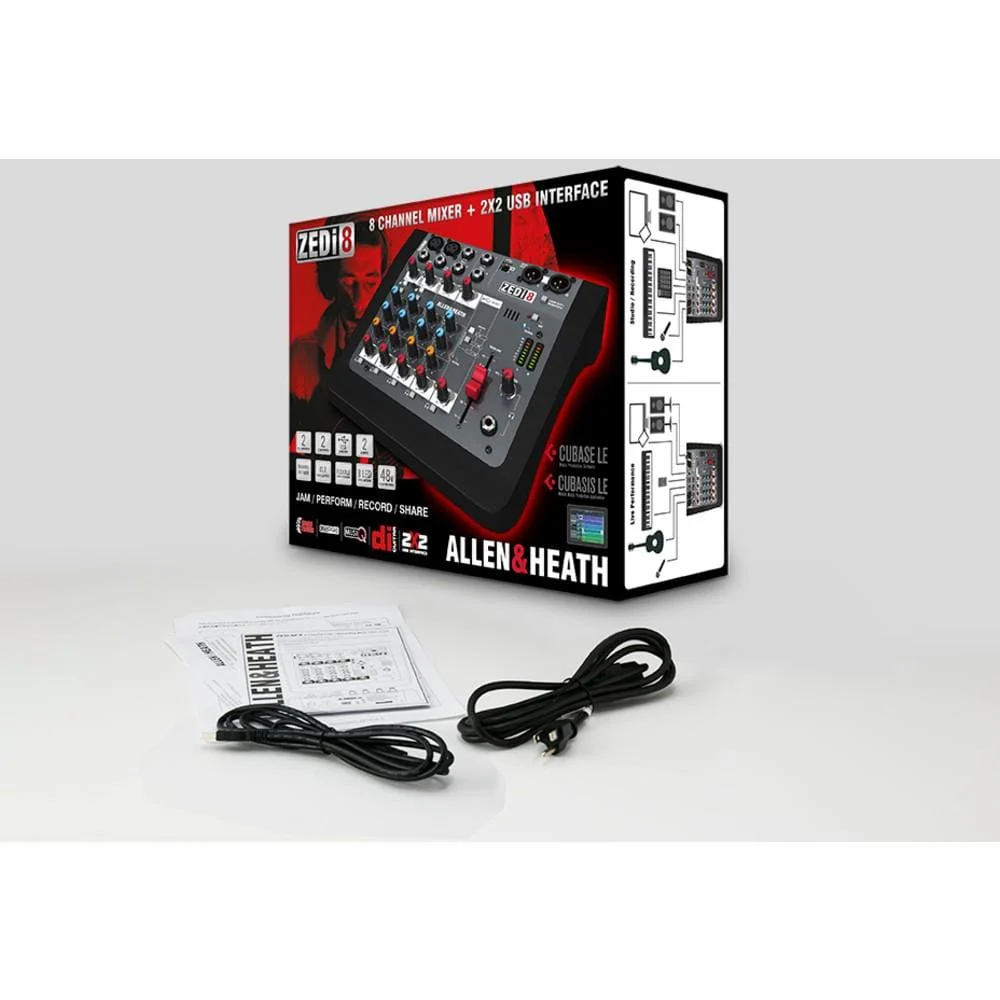 Allen & Heath ZEDi 8 8-Channel Live + USB Recording Mixer - Image 12