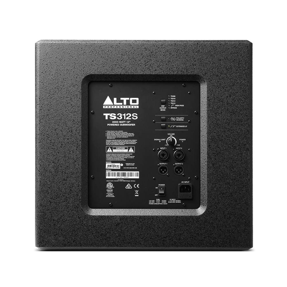 Alto 2000 Watt Truesonic Powered Subwoofer - Black - Image 4