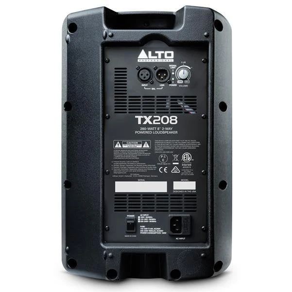 Alto TX208 300 Watt 8 Inch 2 Way Active PA Speaker - Image 3