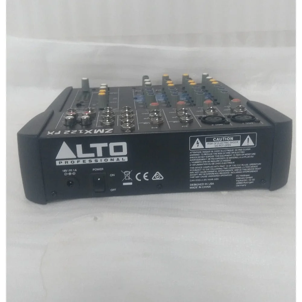 Alto ZMX122FX 8-Channel Compact Mixer with Effects - Open Box B Stock - Image 2