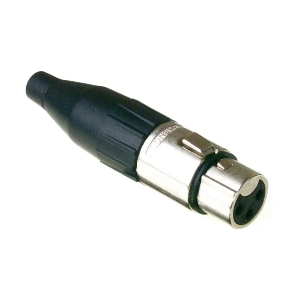 Amphenol AC Series AC3F Female Cable Connector with Standard Plating Nickel Finish
