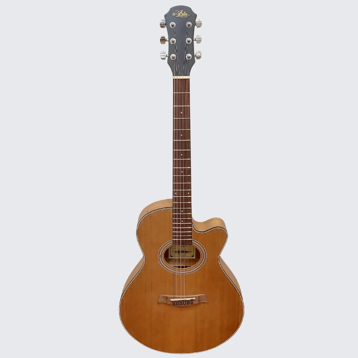 Aria FET M2 Meranti Thin-Body Cutaway Acoustic Guitar - Image 9