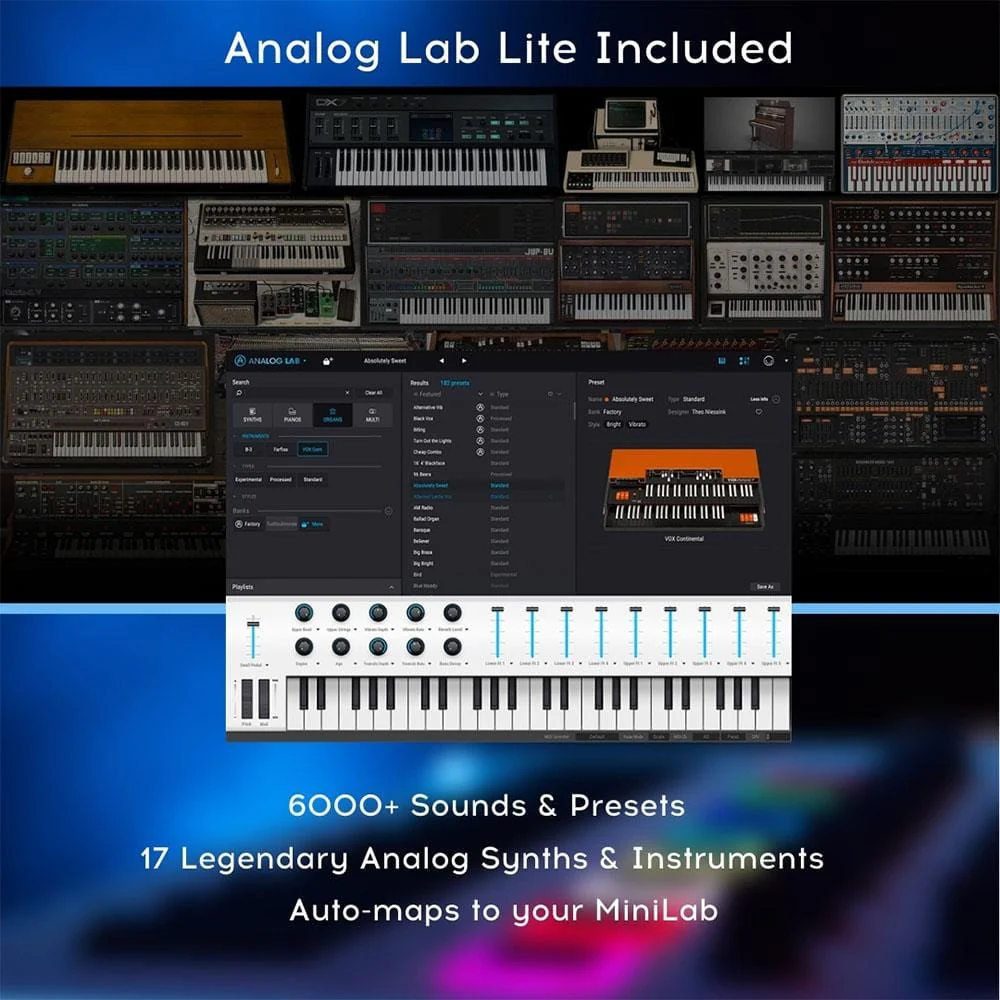 Arturia Minilab 3 25-Note Velocity Sensitive Slim Midi Keyboard - Image 8