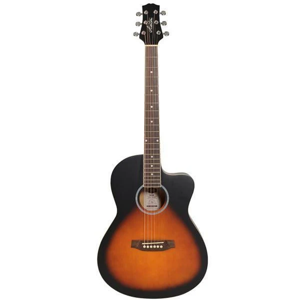 Ashton D10C 39-inch Cutaway Acoustic Guitar with Gigbag, Picks, Strap, Cloth & Ebook - Image 8