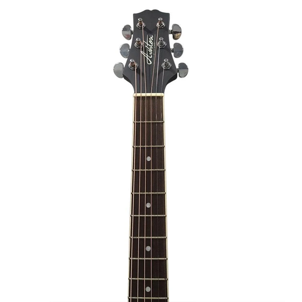 Ashton D10CEQ 39-inch Cutaway Electro Acoustic Guitar With Gigbag, Picks, Strap, Cloth & Ebook - Image 32