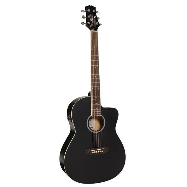 Ashton D10CEQ 39-inch Cutaway Electro Acoustic Guitar With Gigbag, Picks, Strap, Cloth & Ebook - Image 7