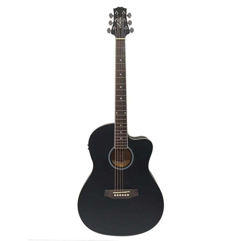 Ashton D10CEQ 39-inch Cutaway Electro Acoustic Guitar With Gigbag, Picks, Strap, Cloth & Ebook - Image 9