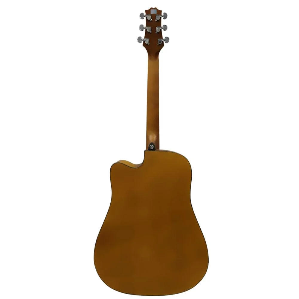 Ashton D20C NTM Dreadnought Cutaway Acoustic Guitar  - Natural Matte - Image 10