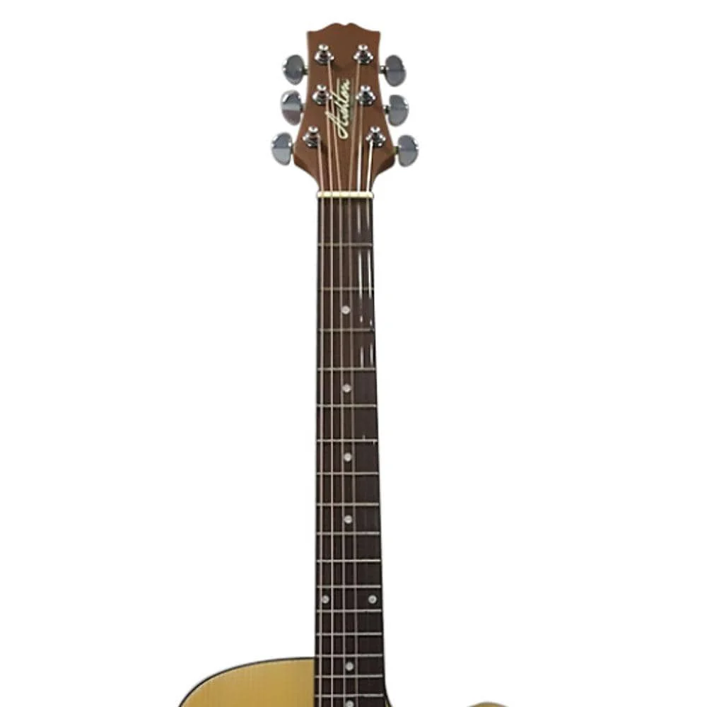 Ashton D20C NTM Dreadnought Cutaway Acoustic Guitar  - Natural Matte - Image 13
