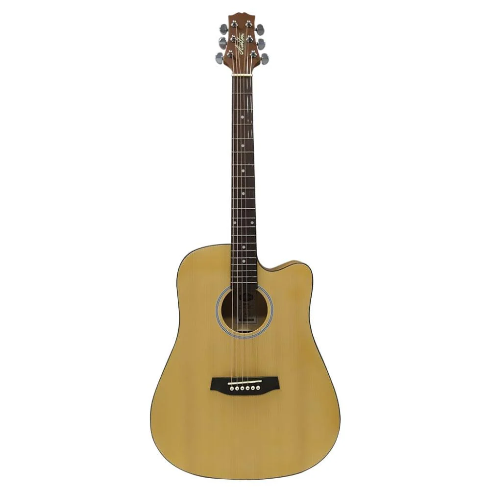 Ashton D20C NTM Dreadnought Cutaway Acoustic Guitar  - Natural Matte - Image 9