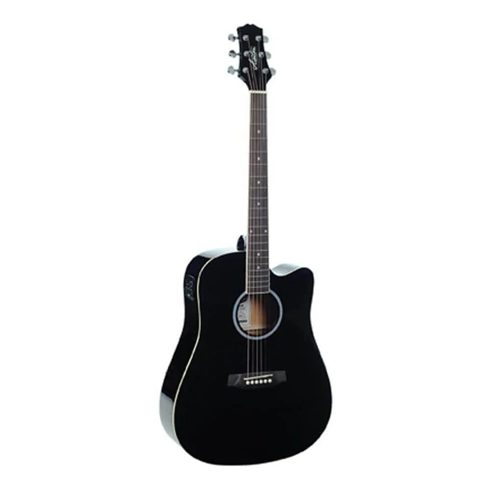 Ashton D20CEQ Dreadnought 41-Inch Cutaway Electro-Acoustic Guitar - Image 6