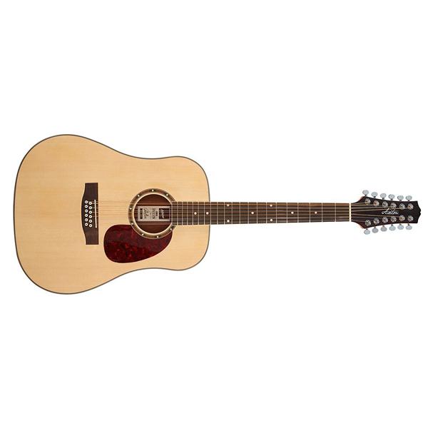 Ashton D25/12 12-String Dreadnought Acoustic Guitar - Natural Matte