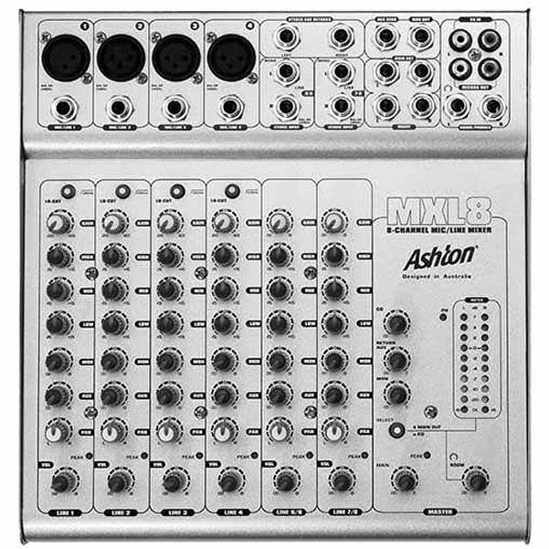 Ashton MXL8 8 Channel Compact Analog Mixer
