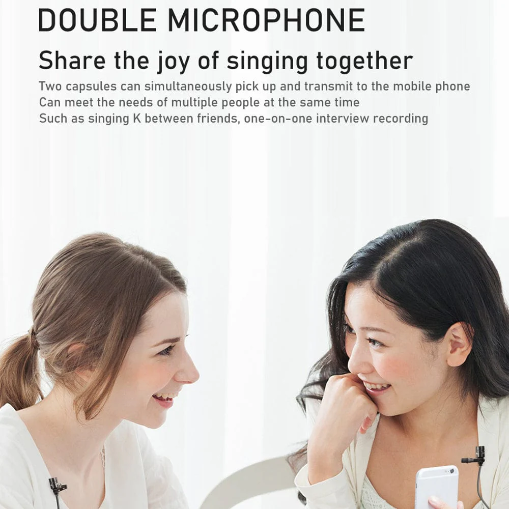 Audio Array AM-C17 Dual Head Condenser Lavalier Lapel Mic with 3.5mm Connector - Image 3