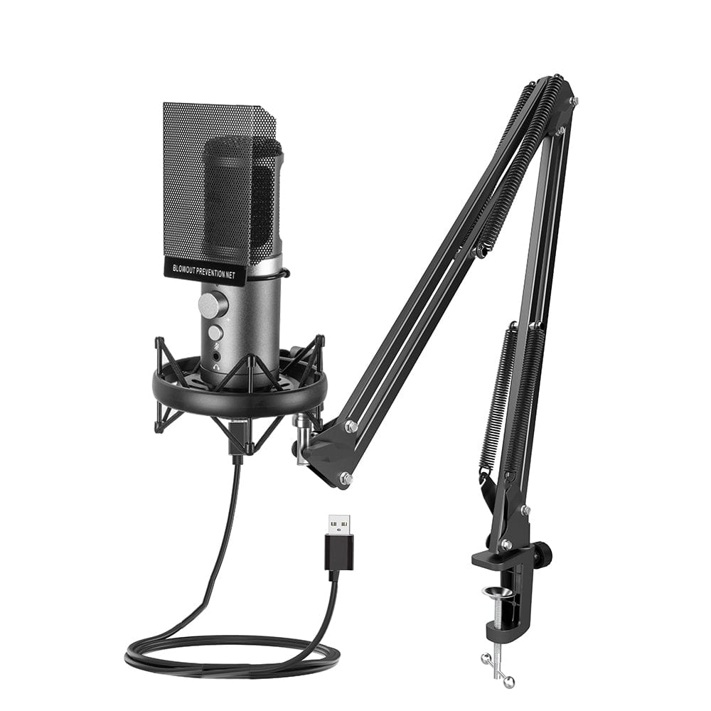 Audio Array AM-C25 USB Condenser Microphone with Microphone Stand & Pop Filter