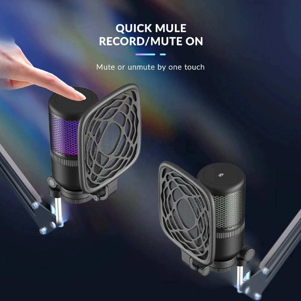 Audio Array AM-C26 Anti Interference Metal Tube RGB USB Microphone - Image 6