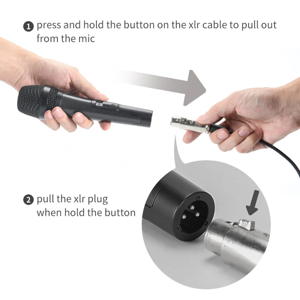 Audio Array AM-C27 XLR to TRS Dynamic Unidirectional Live Handheld Vocal Microphone - Image 5