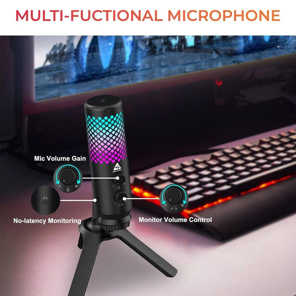Audio Array AM-C30 RGB Light Gaming Tripod Stand - Image 5