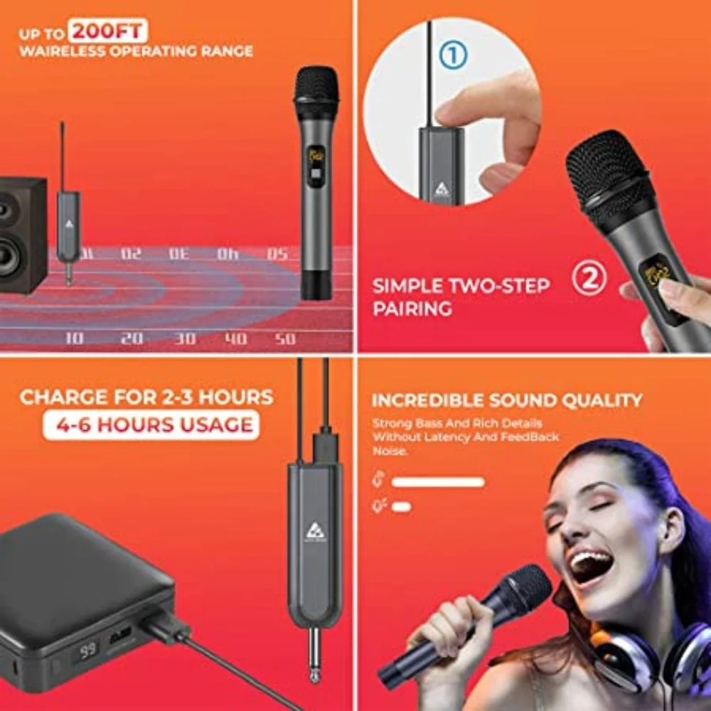 Audio Array AM-W13 Dynamic UHF Handheld Wireless Microphone - Image 5