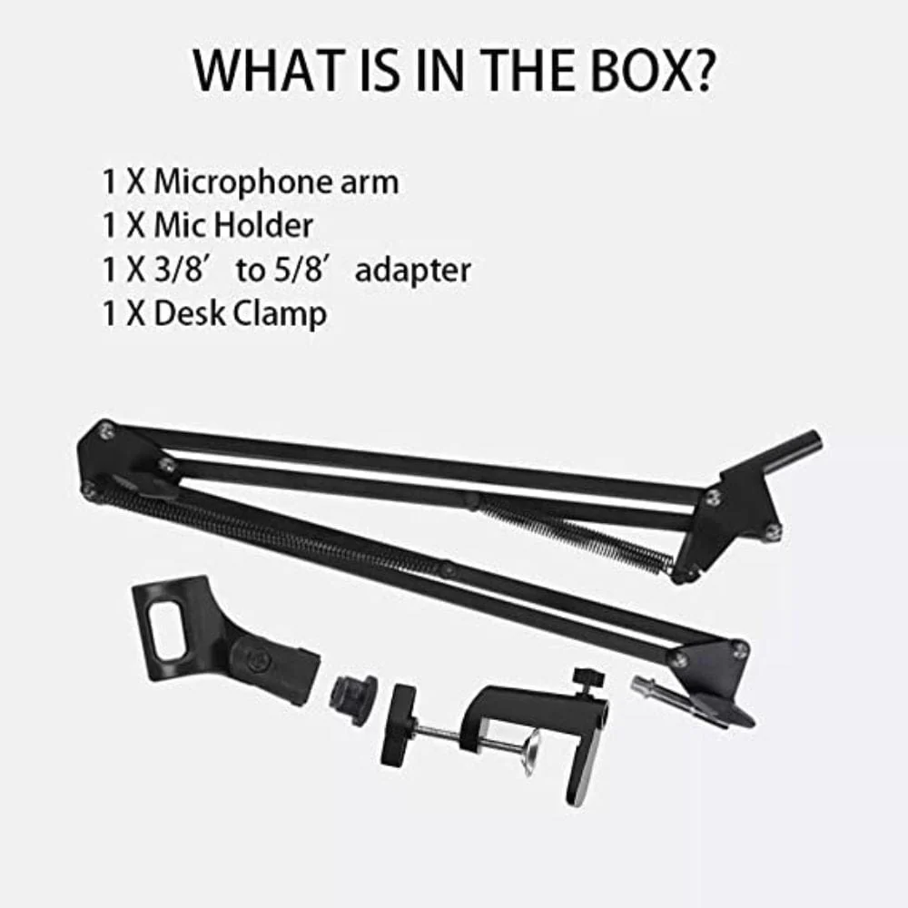 Audio Array AA-05 Suspension Boom Scissor Microphone Arm Stand with Universal Clamp - Image 5