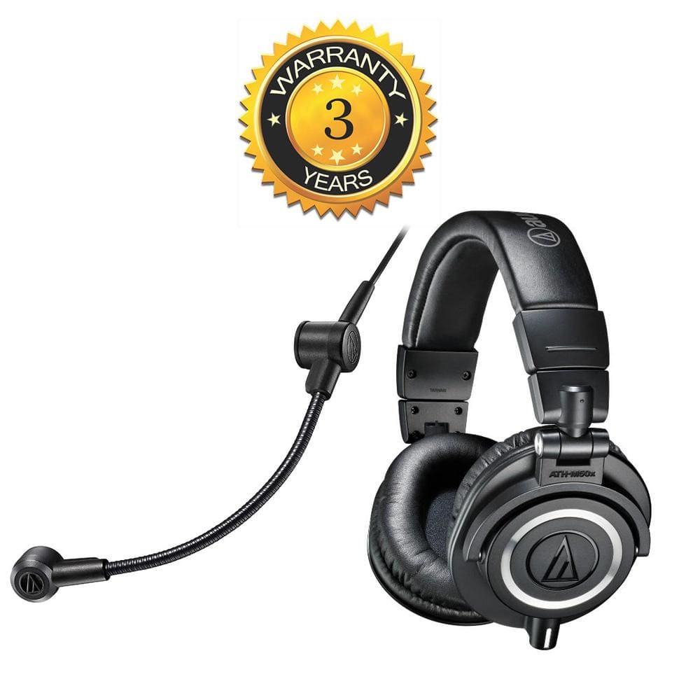 Audio-Technica Home Creation Bundle with ATGM2-USB Boom Microphone & ATH-M50X Monitor Headphone