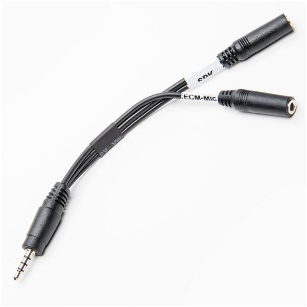 Azden HX-Mi TRRS Mic Headphone Cable for Smartphones & Tablets
