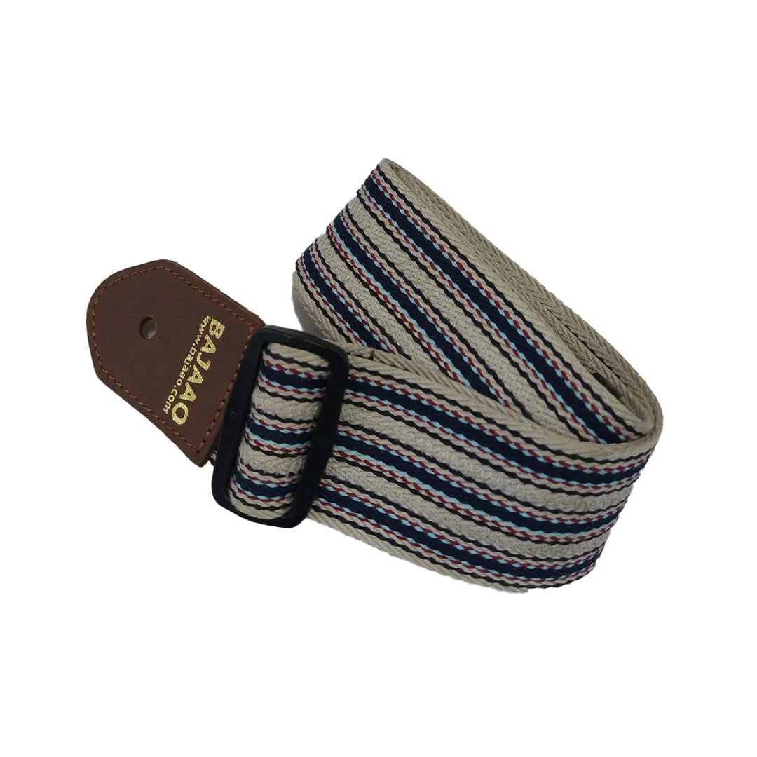 Bajaao 2-Inch Cotton Guitar Strap for Electric / Acoustic / Bass Guitar
