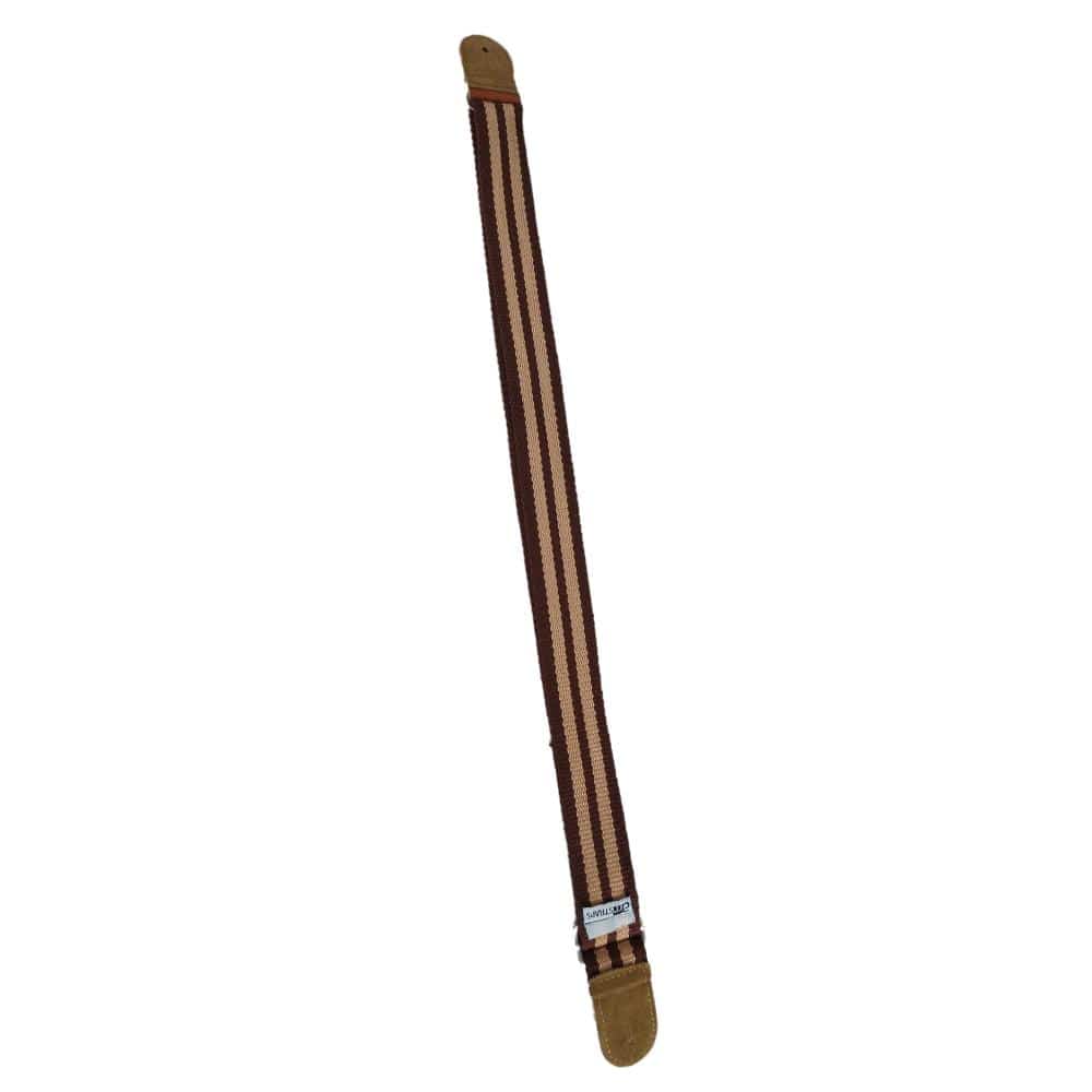 Bajaao Cotton Guitar Strap for Ukulele / Electric / Acoustic Guitar - Brown & Beige - Open Box - Image 3