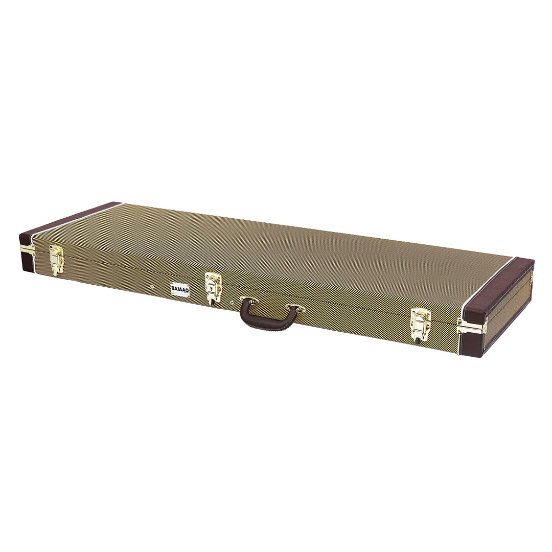 Bajaao Electric Bass Guitar Hardshell Case in Tweed - Open Box - Image 3