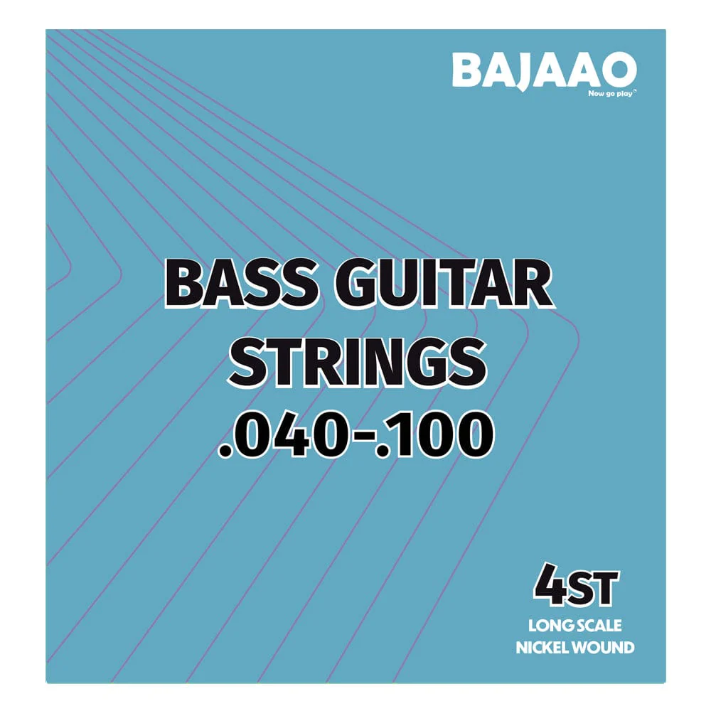 Bajaao Nickel Wound 4 String Electric Bass Guitar String Set