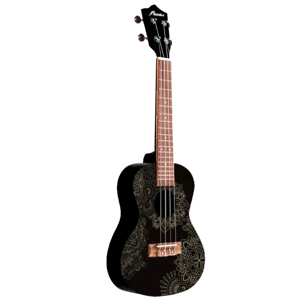 Bamboo New Generation Black Edition Series Concert Ukulele with Gig Bag - Image 3