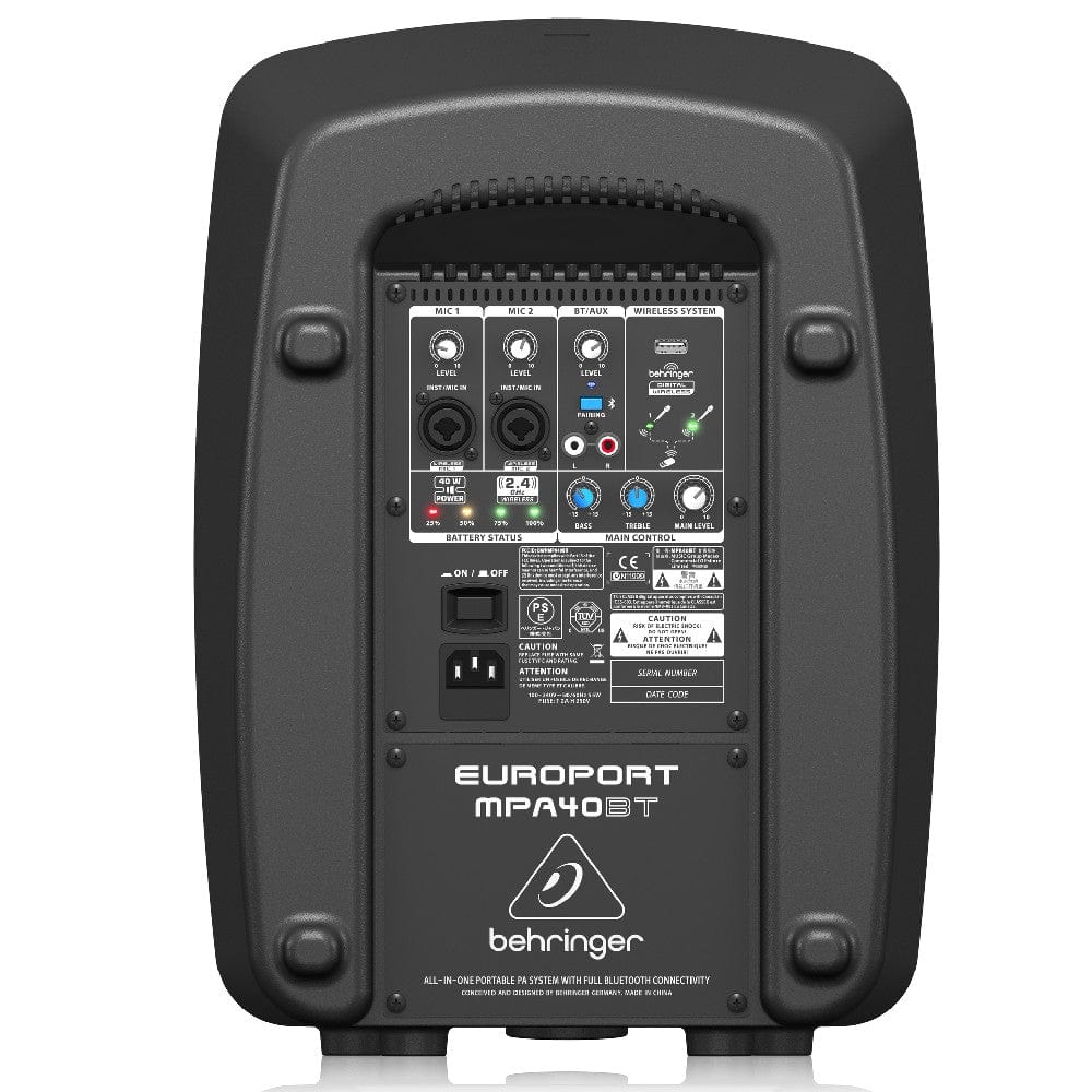 Behringer Europort MPA40BT Portable PA System w/bluetooth - Image 4