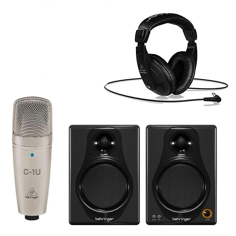 Behringer Home Creation Standard Bundle with C1U Microphone HPM-1000 Headphones & 40USB Speaker