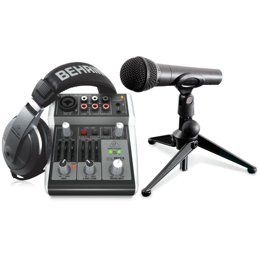Behringer Podcastudio 2 USB Recording Bundle