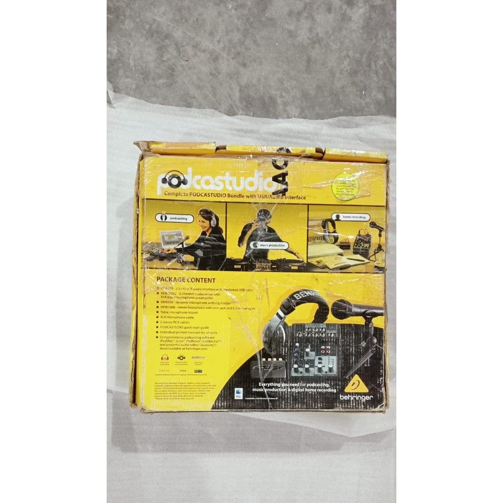 Behringer Podcastudio USB Recording Bundle - Open Box B Stock - Image 7