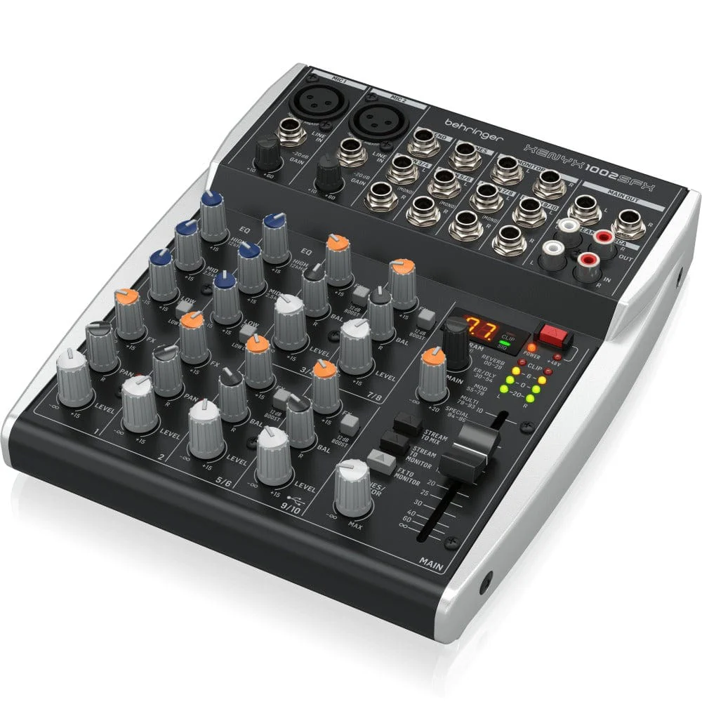 Behringer Xenyx 1002 SFX Premium 10-Input Analog Mixer - Image 4