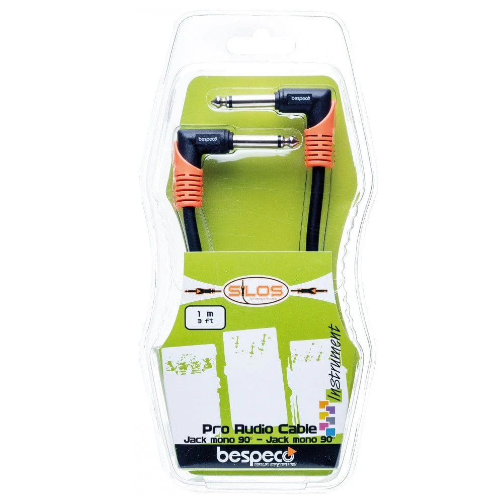Bespeco SLPP030 30 cm Jack Mono to Jack Mono Instrument Patch Cable - Image 3