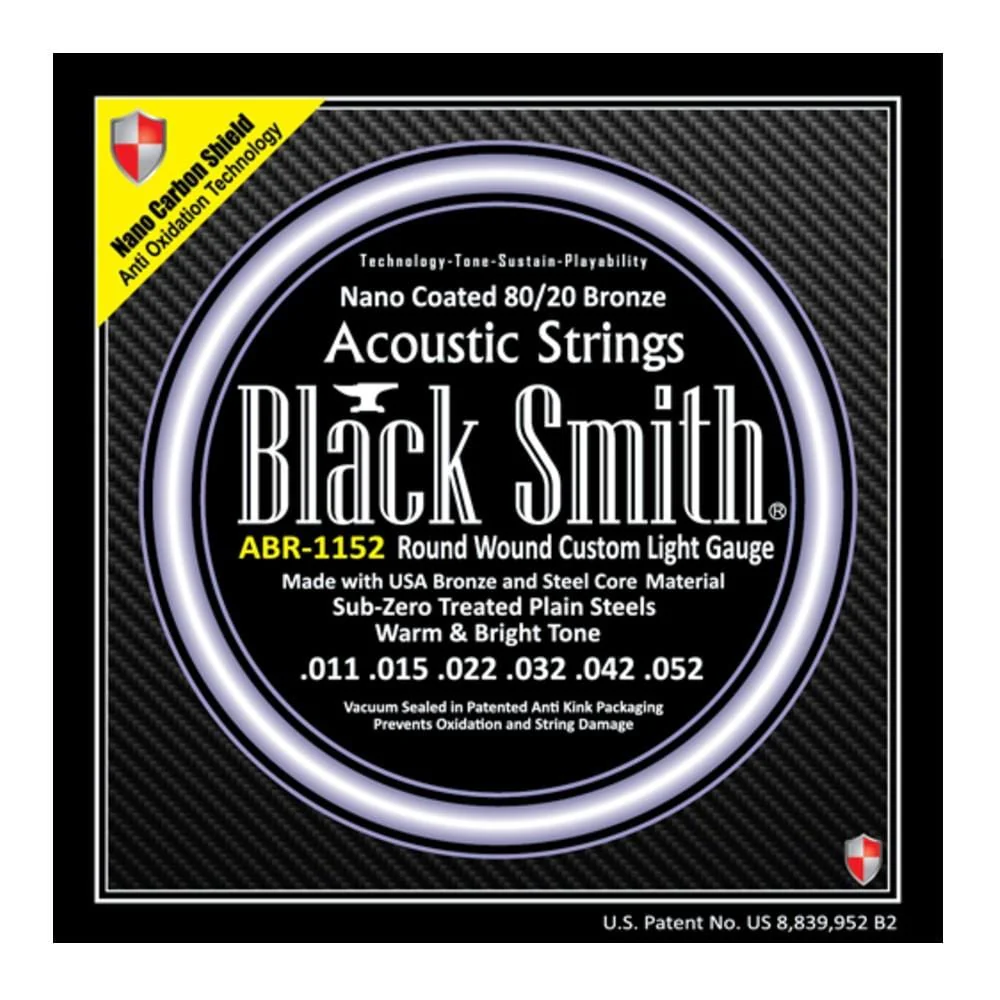 Black Smith Nano Coated 80 / 20 Bronze Acoustic Guitar Strings - Image 3