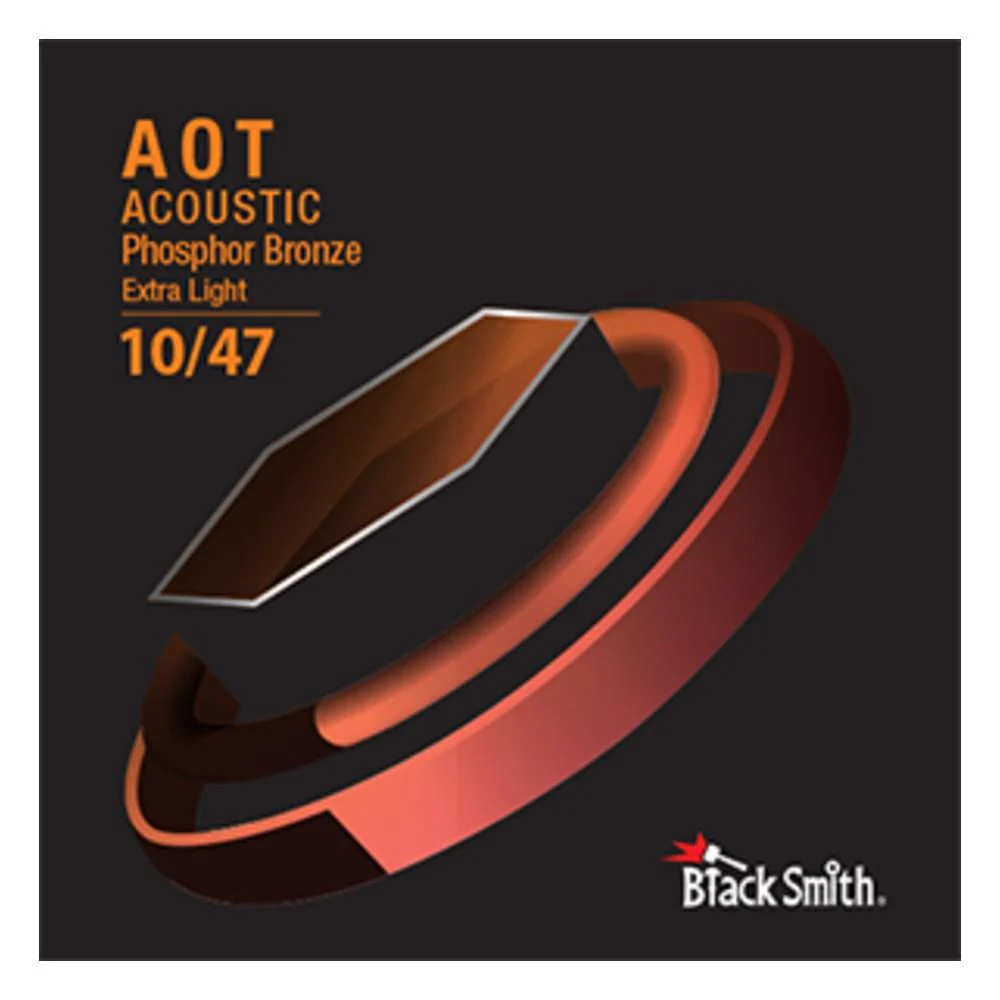 Black Smith Nano Coated Phosphor Bronze Acoustic Guitar Strings