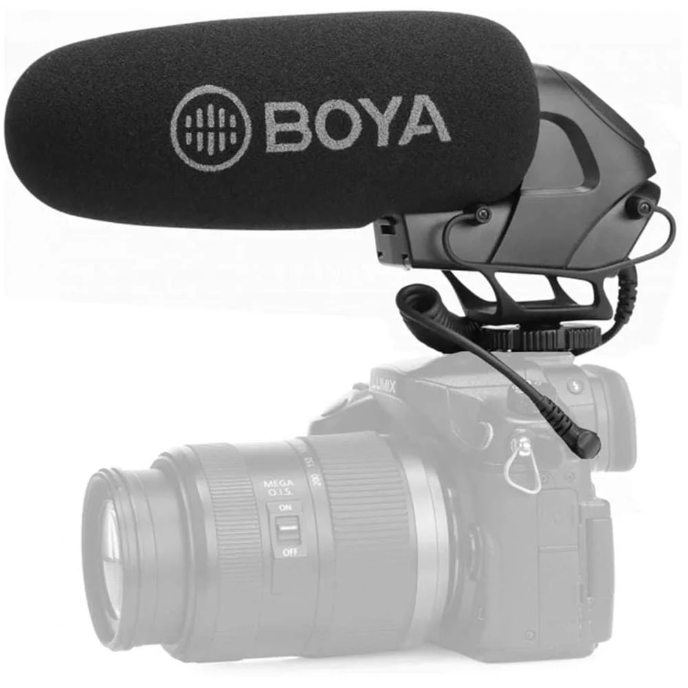 Boya BY-BM3032 Directional On-Camera Super-Cardioid Shotgun Condenser Microphone - Open Box - Image 4