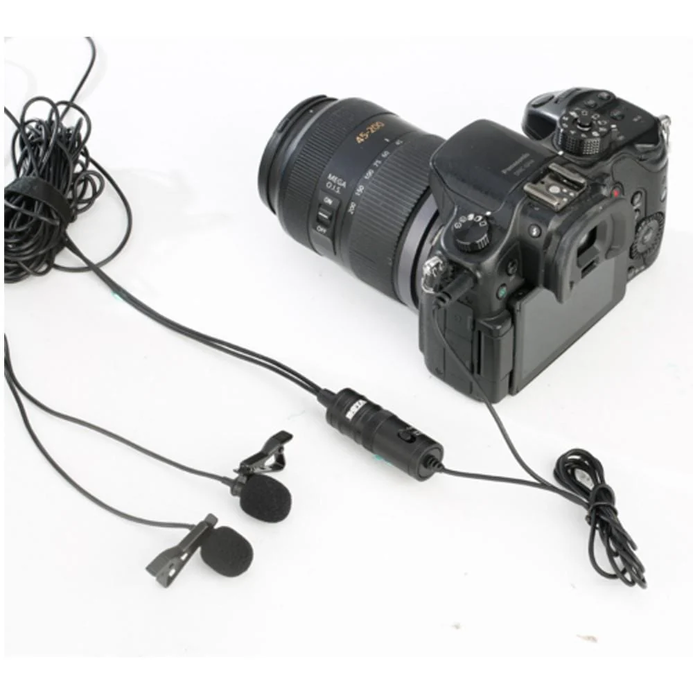 Boya BY-M1DM Dual Omni-Directional Lavalier Condenser Microphone - Open Box - Image 4
