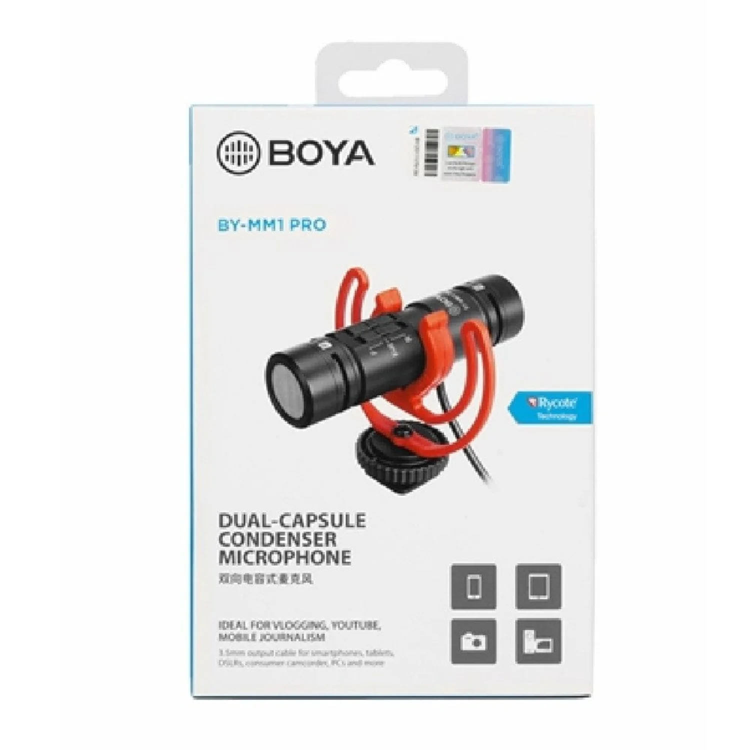 Boya BY-MM1 PRO Ultracompact Camera-Mount Dual-Capsule Shotgun Microphone - Image 6