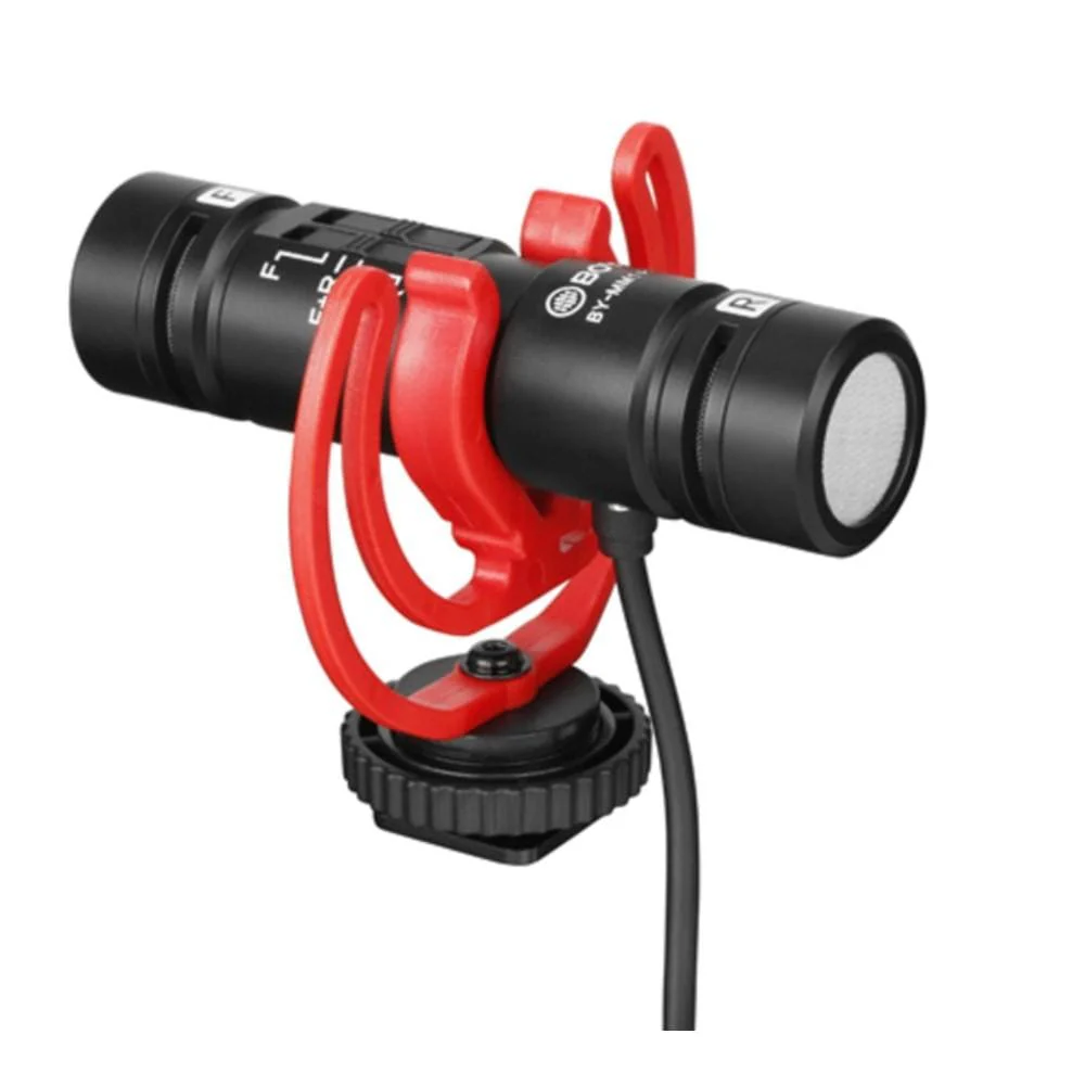 Boya BY-MM1 PRO Ultracompact Camera-Mount Dual-Capsule Shotgun Microphone - Open Box - Image 2