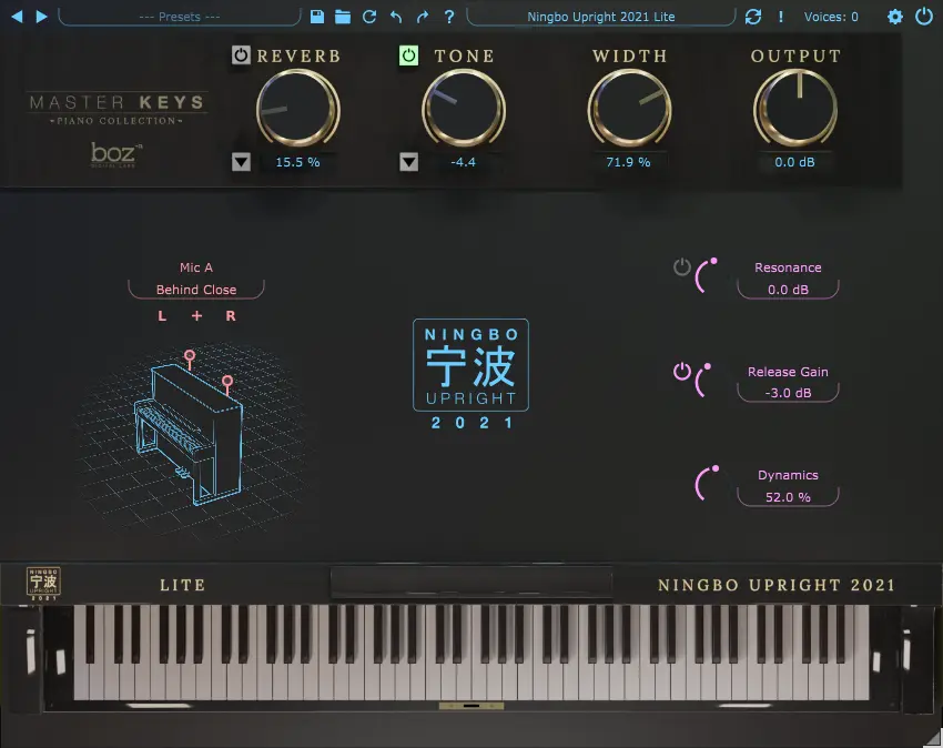 Boz Digital Ningbo Upright 2021 Lite: Piano Plugin - Image 2