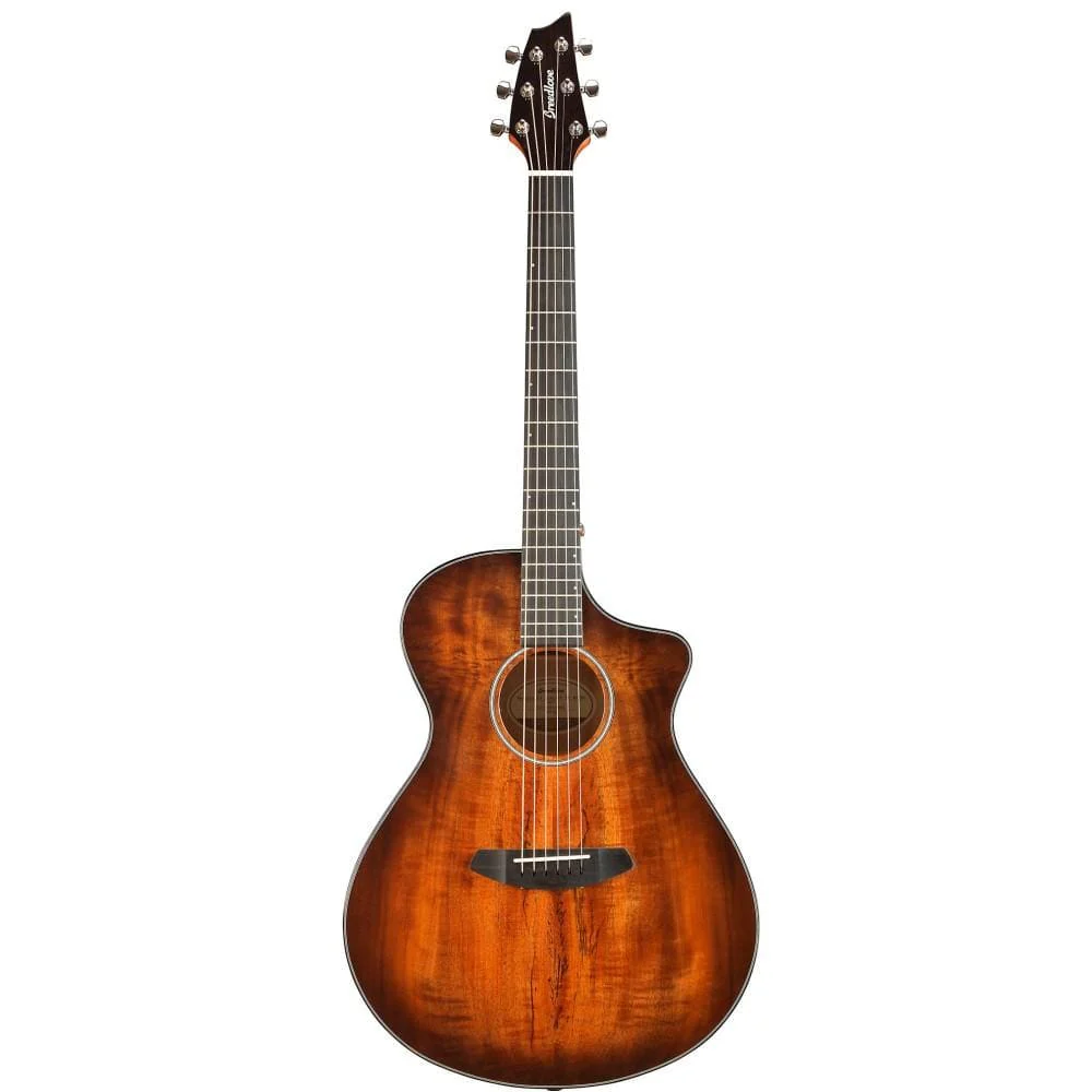 Breedlove PEC66CEO Pursuit Exotic Concert CE Myrtlewood Electro Acoustic Guitar With Bag - Bourbon Sunset Burst