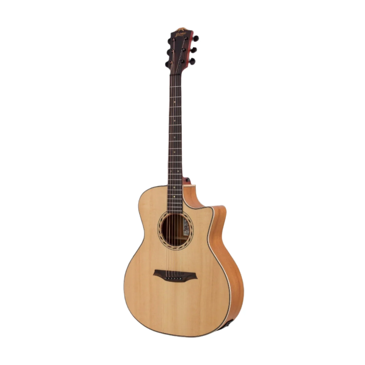 Bromo BAT2CE Tahoma Series Solid Top 6 String Electro Acoustic Guitar - Image 3